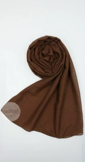 Hijab Louna Brun cuir