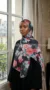 Bedrukte chiffon Hijab HMIT01, Lilia-collectie - Afbeelding 2