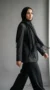 Pashmina Collection Basic Schwarz - Studio-Foto - Model-Stil: Hijabi