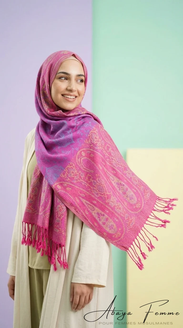 Pashmina Imprimé Collection Classic PC06 - Minimal Photo - Model Style: Hijabi