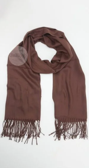 Pashmina Collection Basic Brun cuir