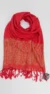 Roter rechteckiger bedruckter Pashmina, Classic-Kollektion PC08 - Bild 3