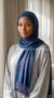 Blue pashmina hijab Talia collection 02