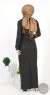 Abaya Robe en tricot gris foncé – Image 2