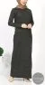 Abaya Robe Tricot Kaki – Image 4