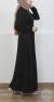 Robe Longue Boutonnée Noir – Image 6
