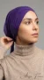 Bonnet "Sous Hijab" Croisé Collection Classique De Couleur Violet