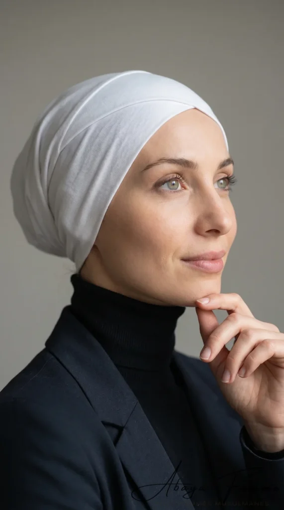 White Cross Tube Underscarf