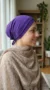 sous hijab bonnet croisé violet