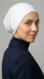 White elastic tube jersey cap