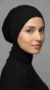 Black elastic tube jersey cap