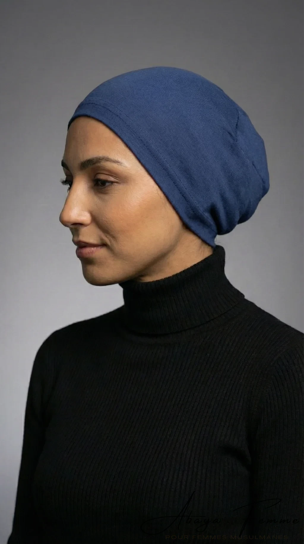 Sous Hijab Bonnet Bleu Marine