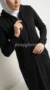 Black Long Zipped Hooded Sweatshirt for Women - Image 12