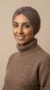 Leather brown Jersey turban