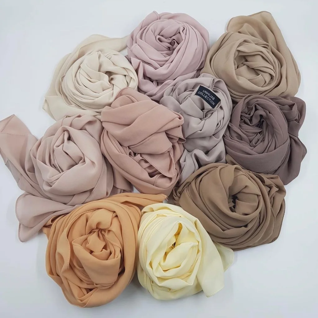 Hijab Mousseline Violet Premium Collection 1 Hijab Mousseline