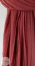 Pleated Terracotta Chiffon Hijab Wisteria Collection - Image 7