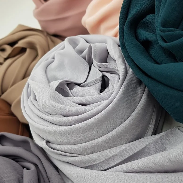 Hijab Mousseline Taupe Luxury Mousseline 1 Hijab Mousseline Luxury