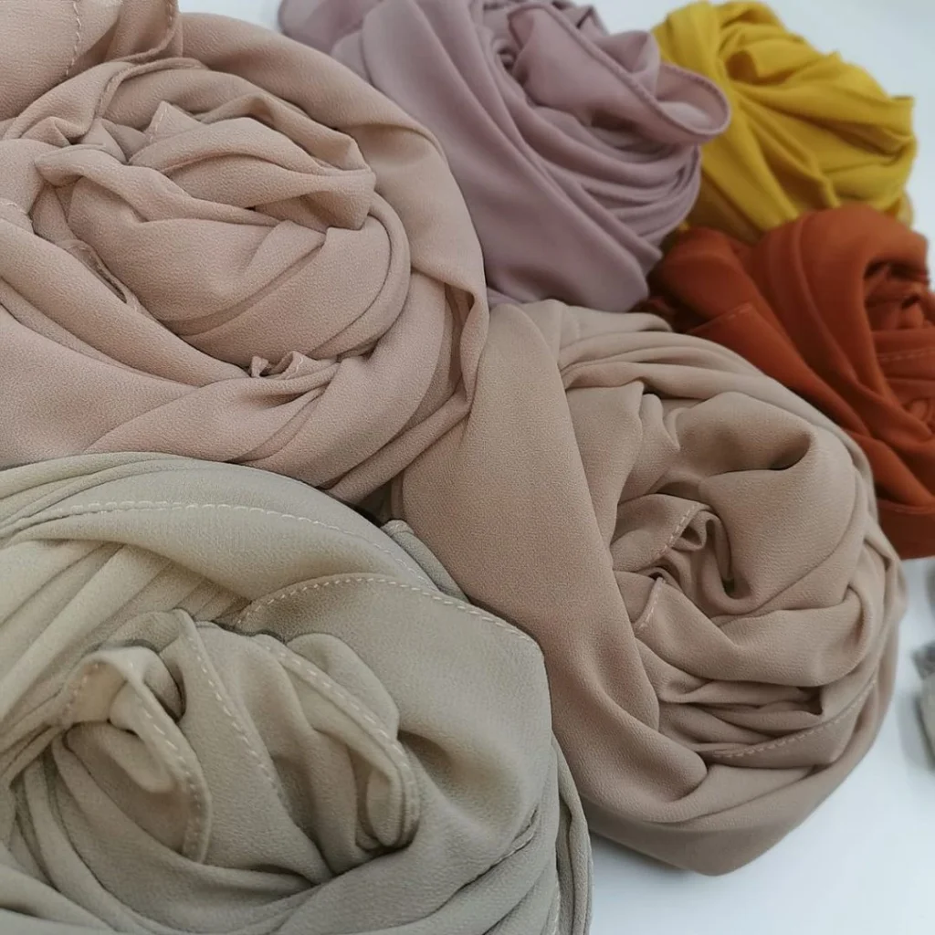 Hijab Mousseline LightPink Premium Collection 1 HIjab Mousseline