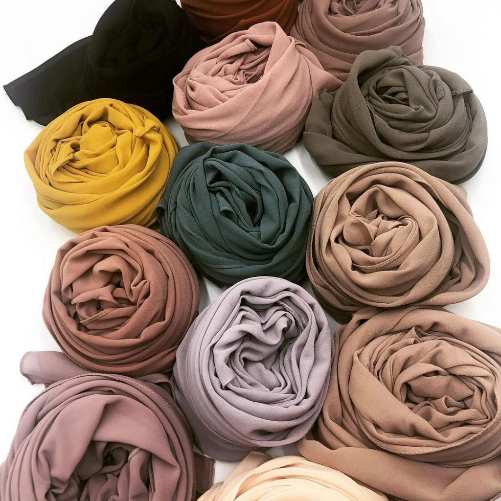 Hijab Mousseline Noir Premium Collection 1 Hijab mousseline noir premium