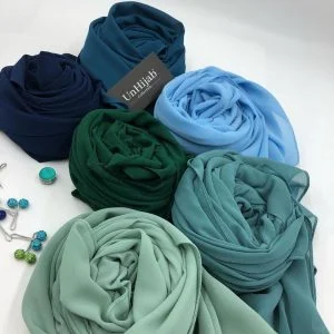 Hijab Mousseline Forest Premium Collection 1 Hijab Mousseline