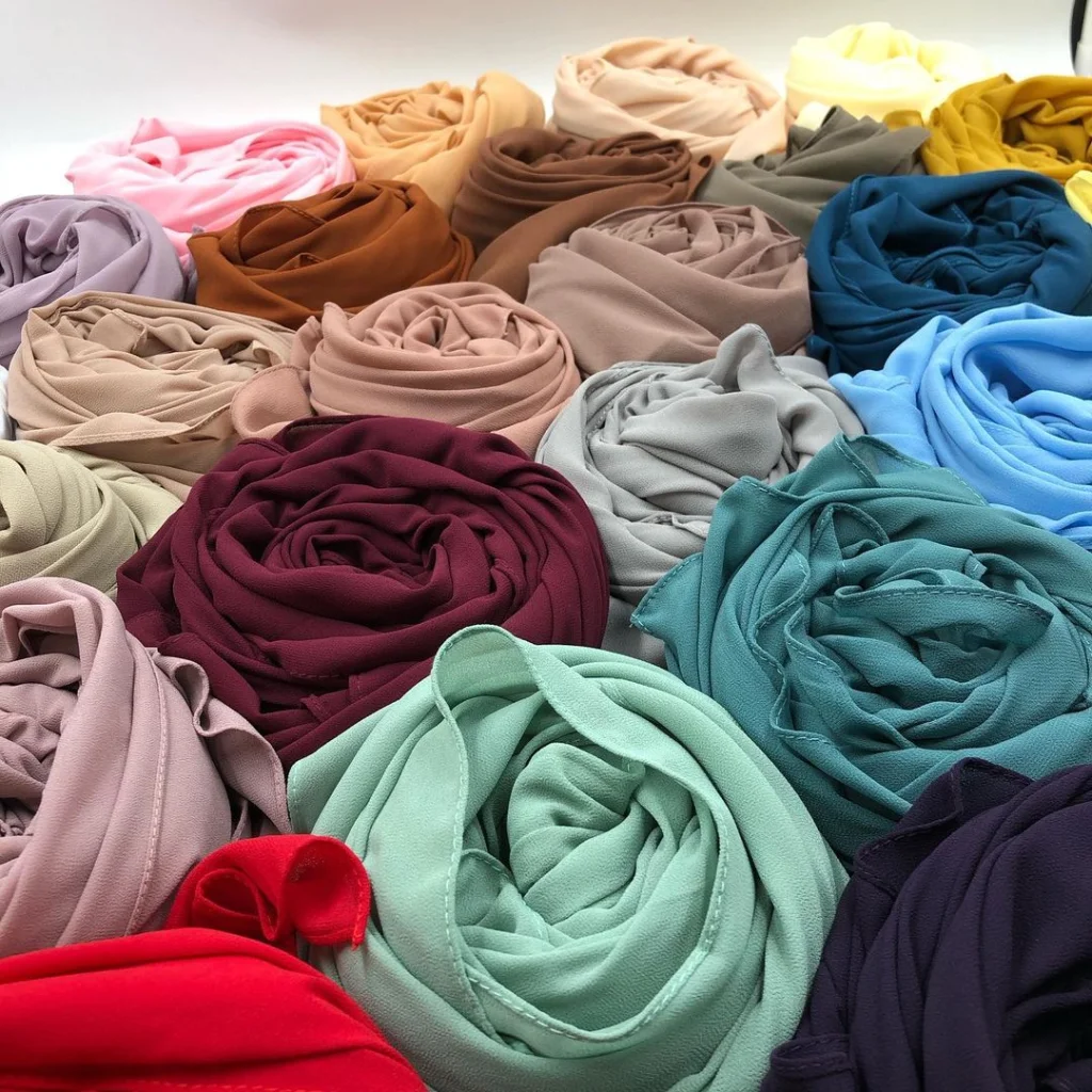 Hijab Mousseline Creme Premium Collection 2 Hijab Mousseline