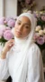 White Medina Silk Hijab