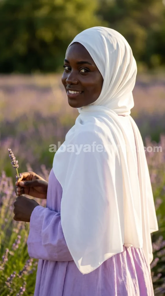 White Medina Silk Hijab 03