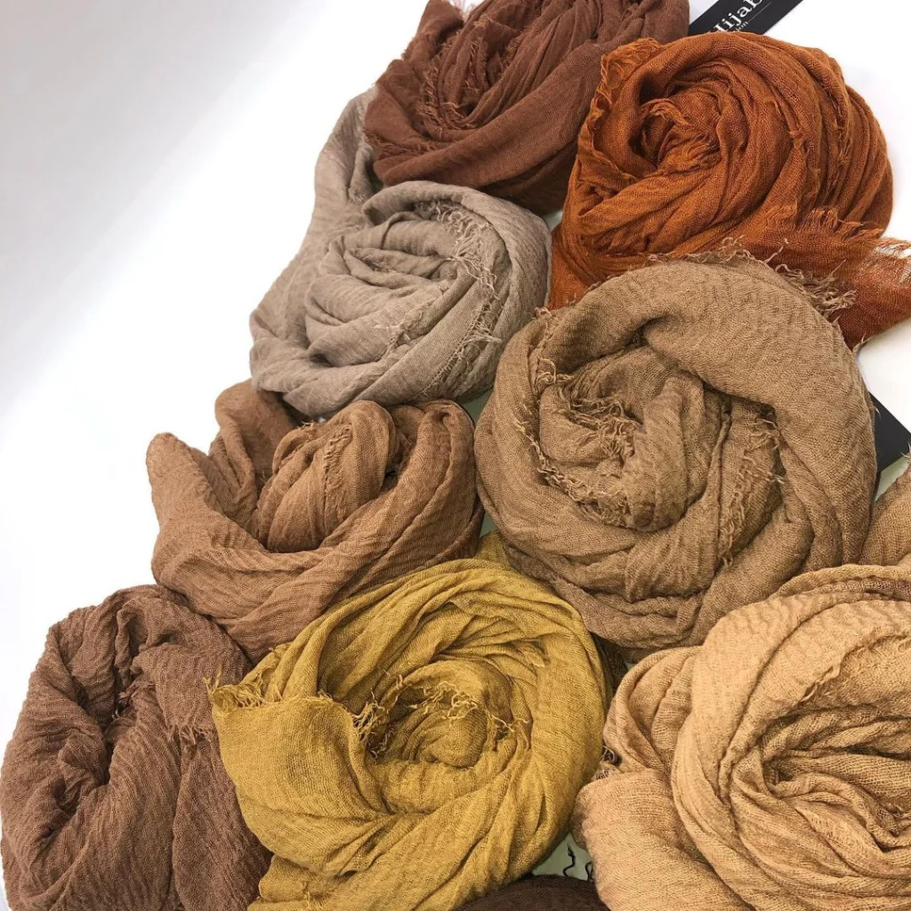 Hijab Froissé Goldenrod Basic Collection 2 Hijab Froissé