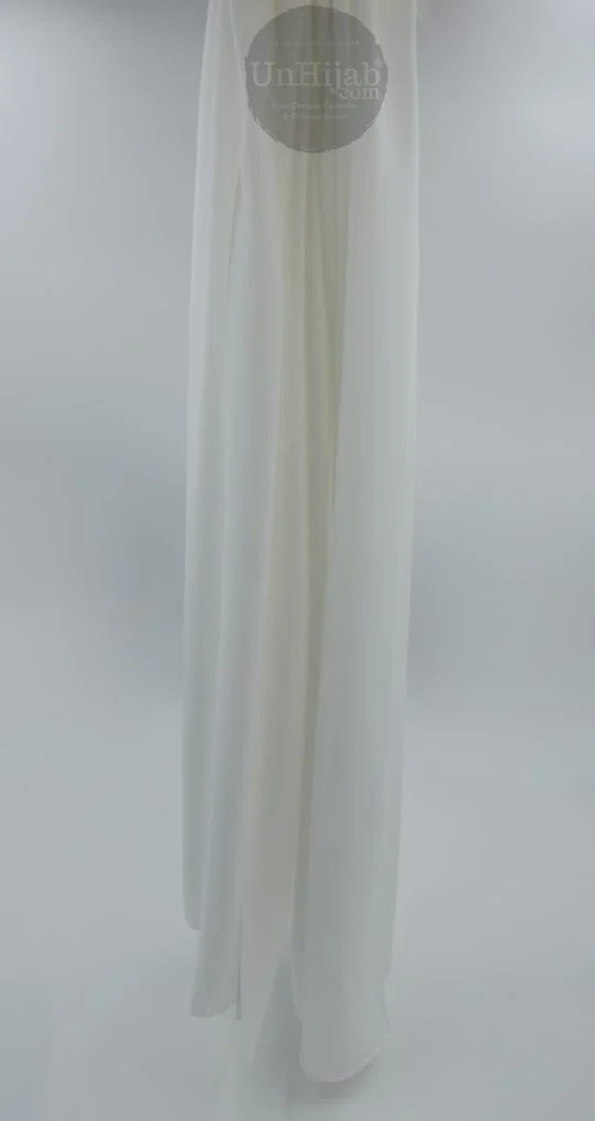 Hijab soie de medine blanc