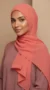 Coral Chiffon Hijab Premium Collection - Image 2