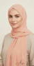 Peach premium chiffon hijab