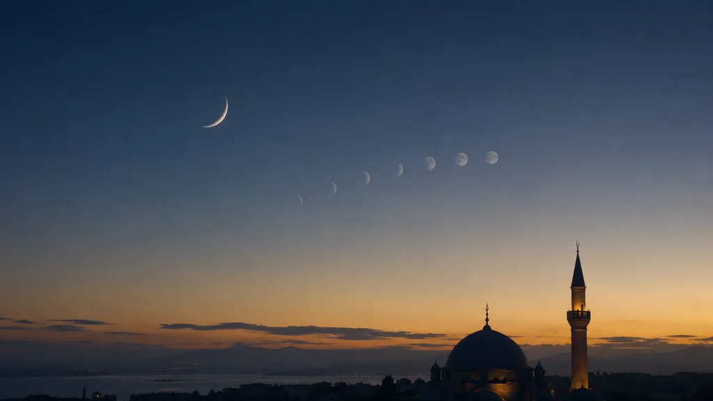 La lune en Islam : calendrier hégirien et croissant