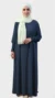 Navy blue Medina silk Abaya