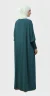 Abaya Soie de Medine teal dos