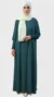 Abaya soie de médine Teal – Image 2