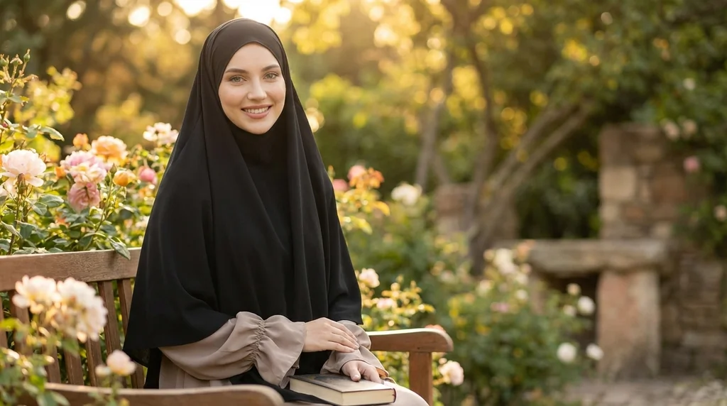 Khimar Long Noir-lifestyle-1