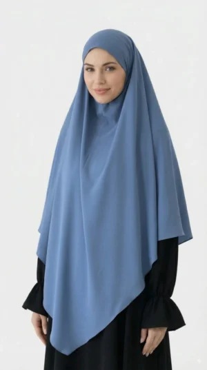 Khimar Soie de médine Denim