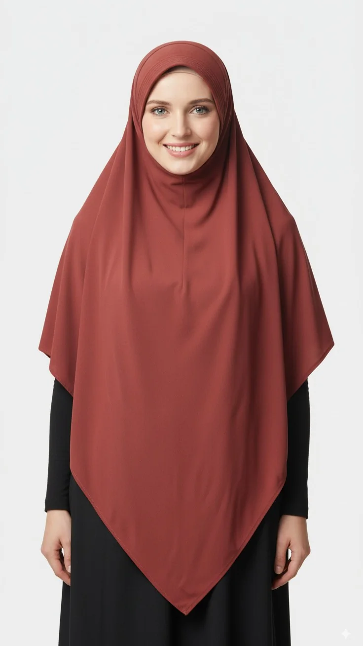 Khimar Soie de médine Rouille