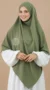 Khimar soie de medine olive