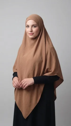 khimar long jazz marron