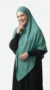 Long Water Green Khimar - Studio Photo - Model Style: Hijabi