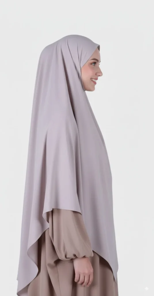 Khimar soie de médine Beige – vue 1