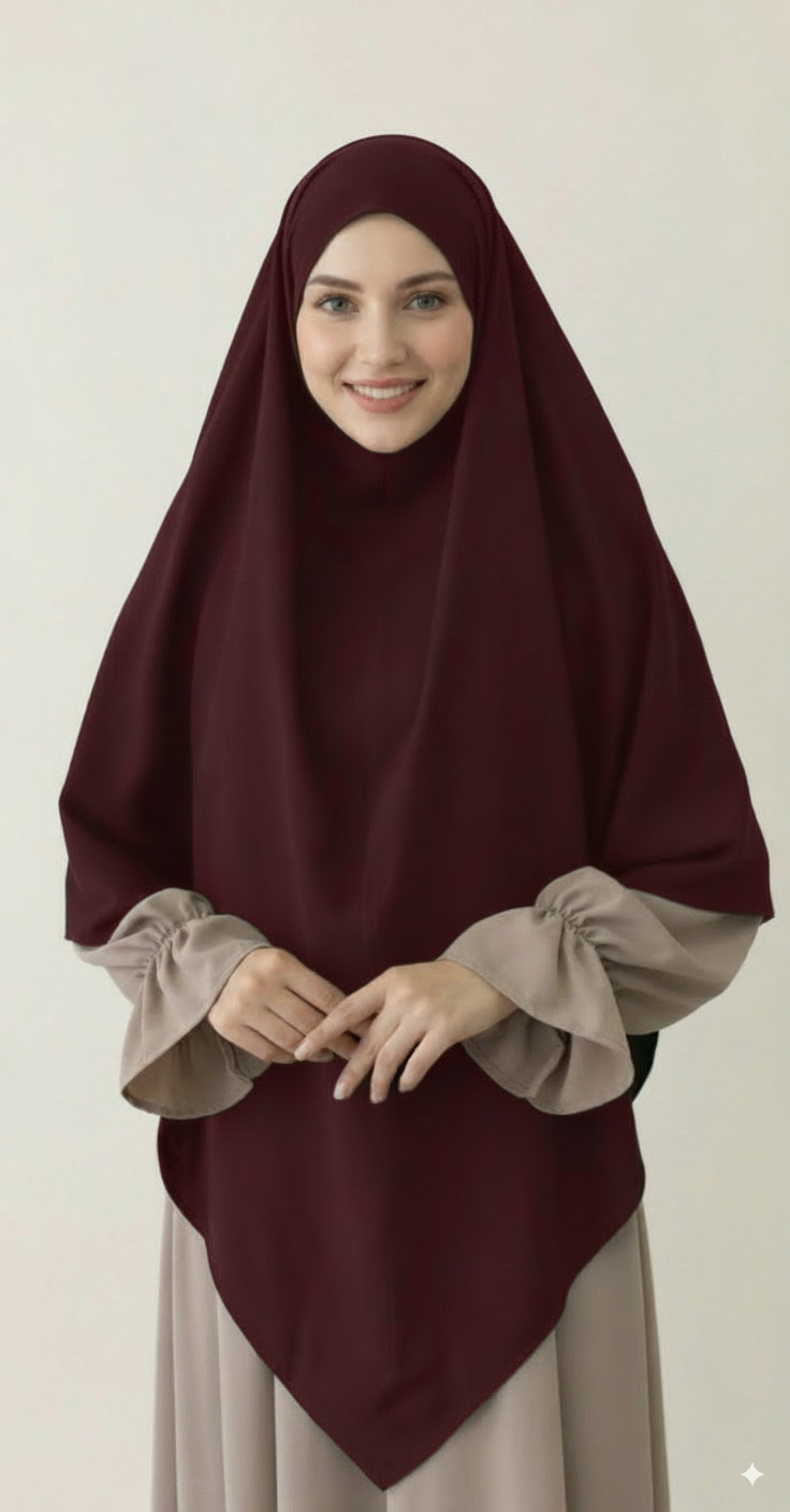 khimar soie de medine bordeau khimar soie de medine bordeau
