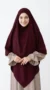 khimar soie de medine bordeaux