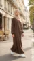 Brown Medina Silk Abaya - Image 2