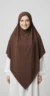 Long Brown Jazz Khimar