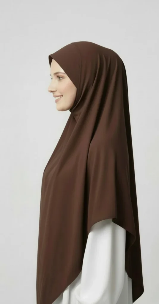 Khimar long Brun cuir – view 2