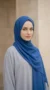 Blue Medina Silk Hijab 04