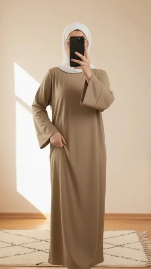 Robe Pull Longue Femme Tan