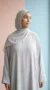 Grey Butterfly Abaya - Minimal Photo - Model Style: Hijabi
